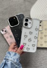 قاب موبایل قلب برجسته شاین کاور بی رنگ قاب اکلیلی - تصویر 6
