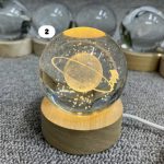 چراغ خواب گوی / گوی شیشه ای / چراغ خواب کریستالی / چراغ خواب / هالووین / هالوین - تصویر 3