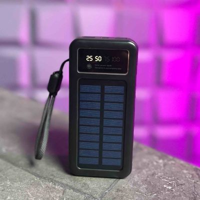 پاوربانک 30000 مدل Z_1018 از برند زبل ZEBEL پنل خورشیدی چراغ قوه دار