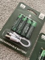 پک 4 تایی باتری شارژی قلمی گرین لاین باتری شارژی نیم قلمی گرین لاین GNRGBAA battery Green lion - تصویر 4