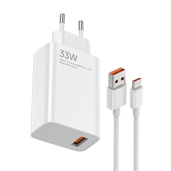 IMG_2298 شارژر دیواری مدل 33w super fast به همراه کابل تبدیل USB-C - تصویر 1