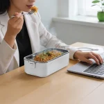 ظرف غذای هوشمند گرین لاین لانچ باکس شارژی مدل Green Lion GLB-20 LUNCH BOX Portable Food Warmer 1L - تصویر 2