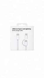 کابل USB-C به Type-C و لایتنینگ lightning 60W charge Cable