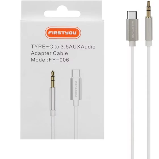 IMG_6528 کابل تبدیل ای یو ایکس First You FY-006 AUX To Type-C - تصویر 1