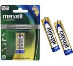 باتری نیم قلمی آلکالاین مکسل MAXELL LR03 بسته 2 عددی